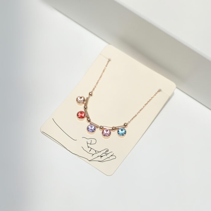 DROP RHINESTONE NECKLACE