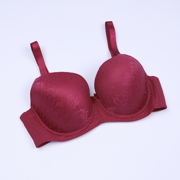 FLOWER LACE PADDED PUSH UP BRA