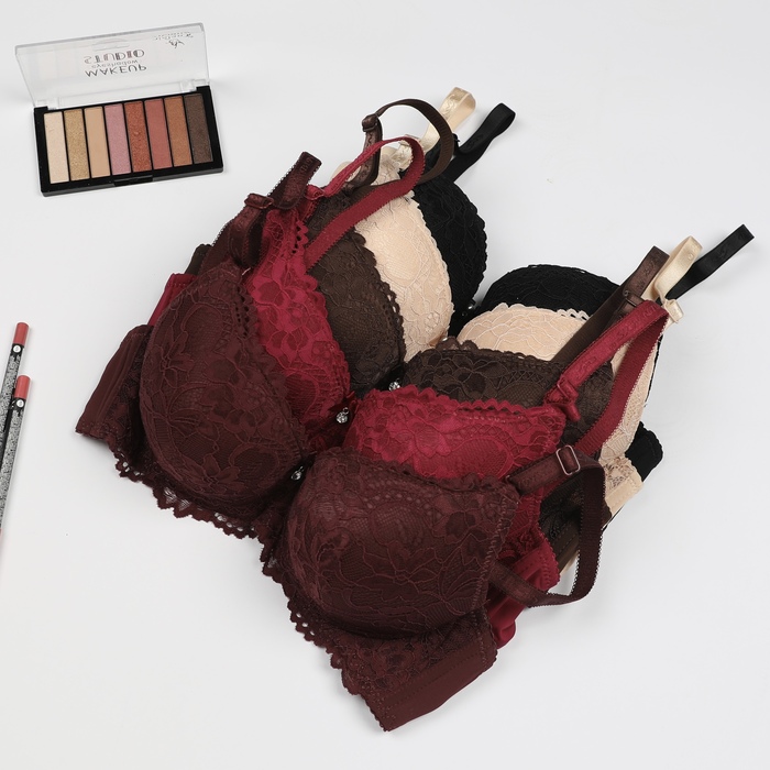 SINGLE FLORAL LACE UNDERWIRE BRA