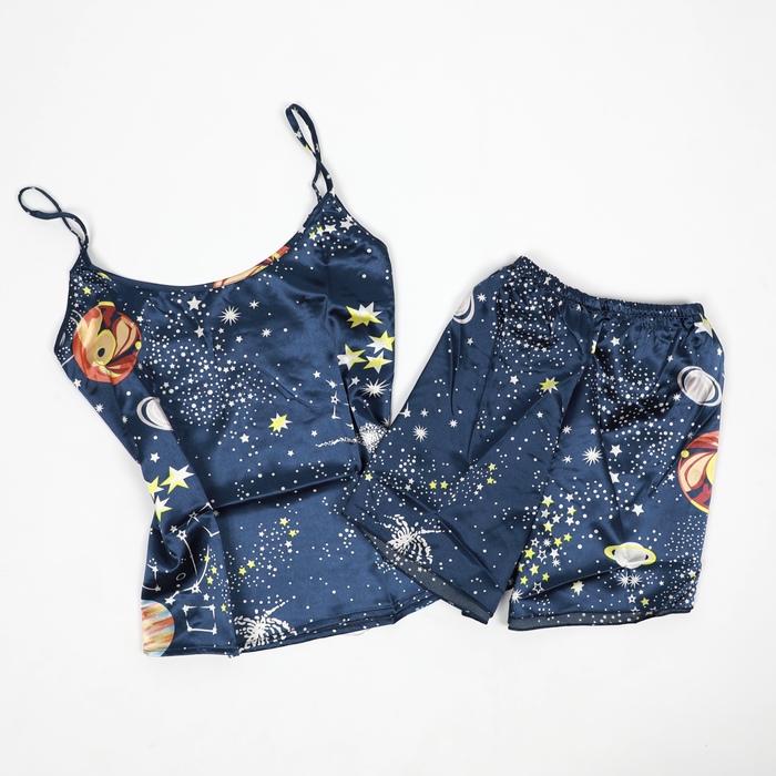 GALAXY PRINTED SHORTS SET