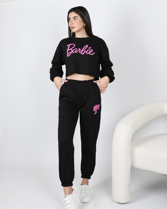 THERMAL LINED SOLID SWEATSHIRT WITH SWEATPANT