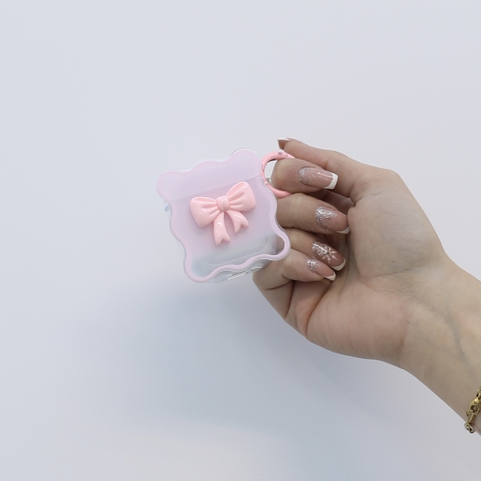 BOW DECOR CASE COMPATIBLE AIRPODS COVER