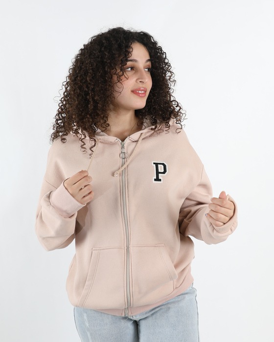 QUILTED JACKET WITH DRAWSTRING AND ZIPPER