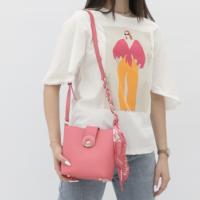 CHRISBELLA – SIMPLE SOLID COLOR FASHION CROSSBODY ONE SHOULDER