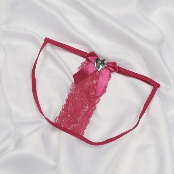 CUT OUT BOW DECOR PANTY SET