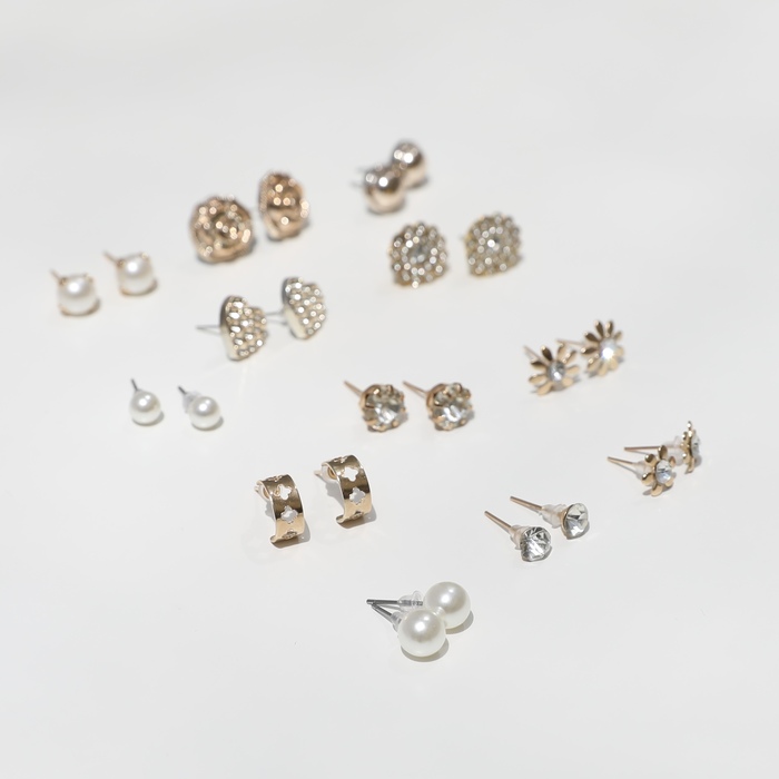 MULTIPLE SHAPES EARRINGS ( 12 PCS)