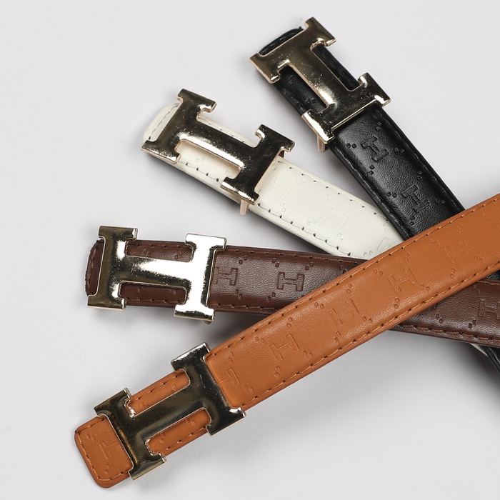LUXURY LEATHER BELT WITH H LOGO