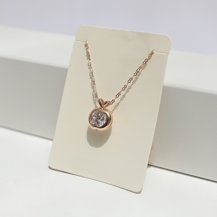 JEWELED APPLE NECKLACE FOR WOMEN