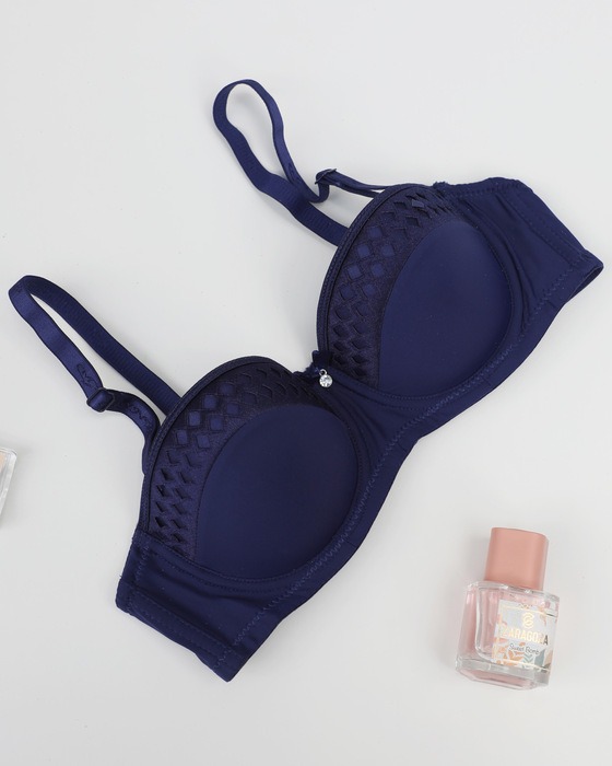 CONTRAST LACE UNDERWIRE BRA