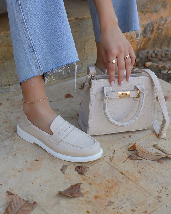 WOMEN FASHION COMFORTABLE LOAFERS WATERPROOF PLATFORM