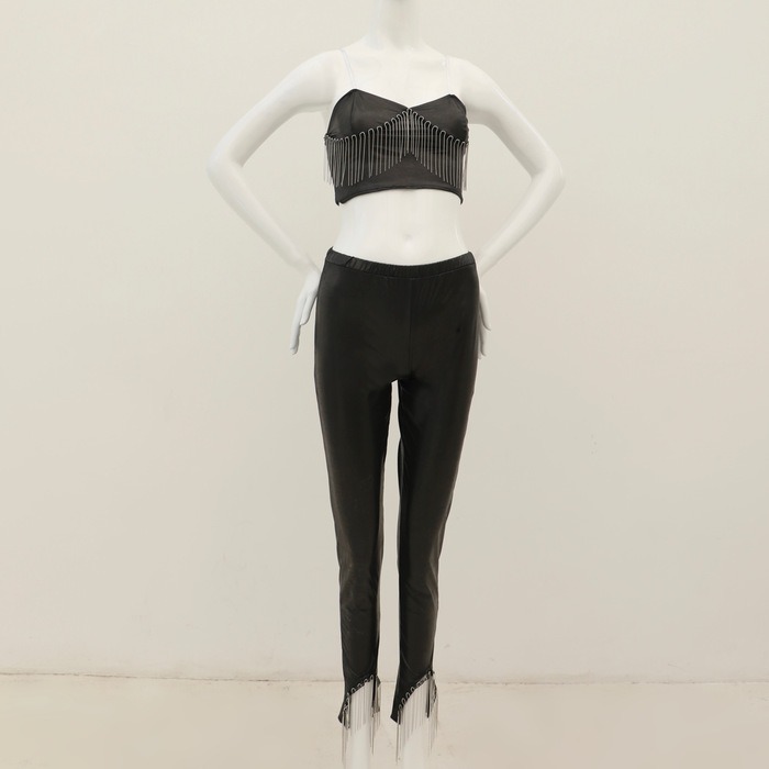 LEATHER LINGERIE SET