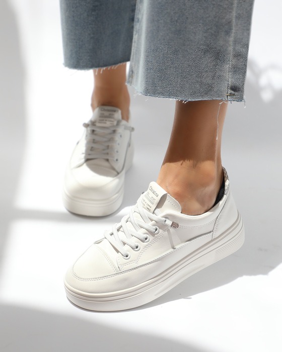 SLIP-ON SNEAKERS WITH ELASTIC SHOELACES