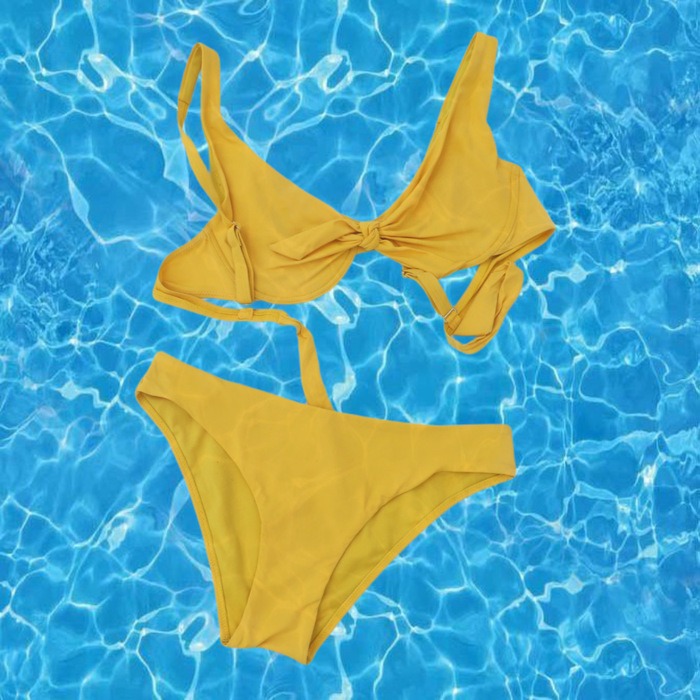 YELLOW BIKINI SWIMSUIT (2 PIECES)