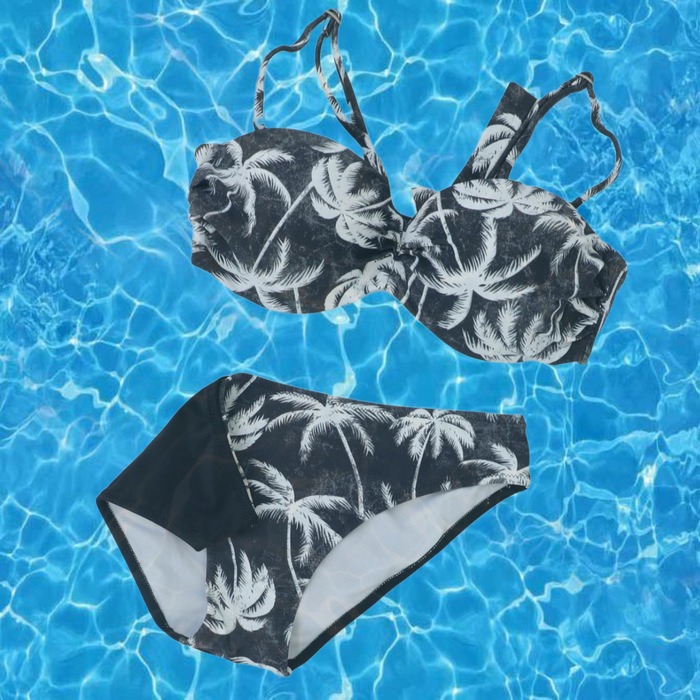 FLORAL PRINT BIKINI SWIMSUIT (2 PIECES)
