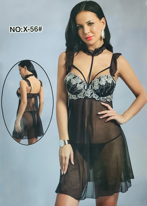 BABYDOLL LACE DRESS ( 2 PIECES )