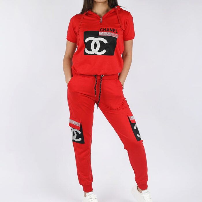 SOLID TOP & FLAP POCKET PANTS SET