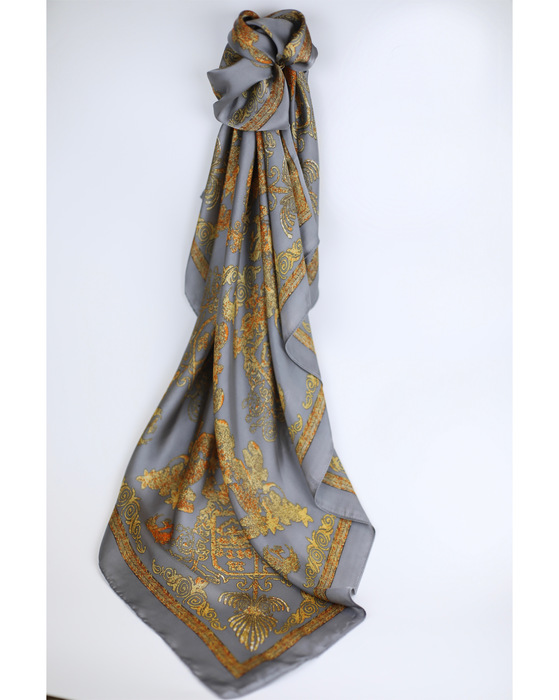 ELEGANT SILK TURBAN (90*90)