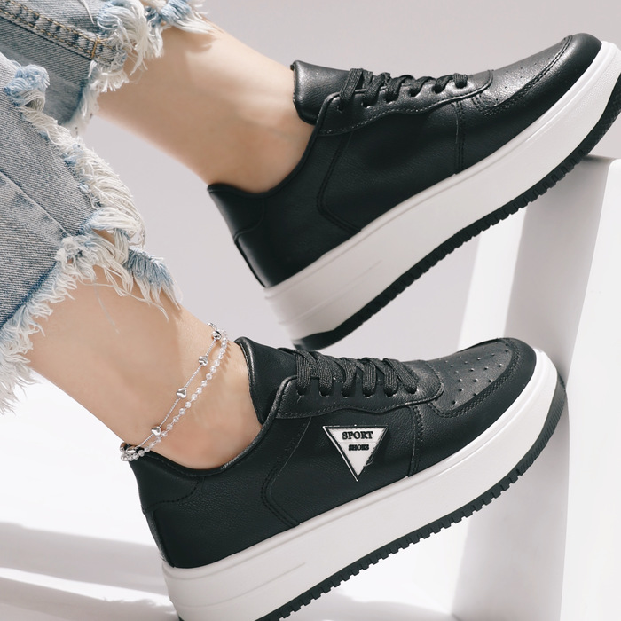 HIGH SIDE LEATHER WALKING SNEAKERS