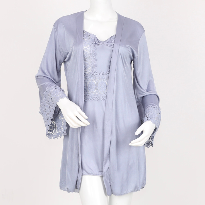 LACE DRESS AND ROBE (2PC)
