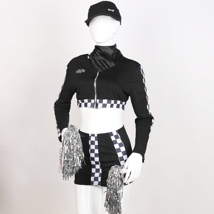 RACE CAR DRIVER COSTUME MINI SKIRT WITH TOP SET