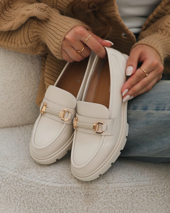 METAL ACCENT LOAFERS