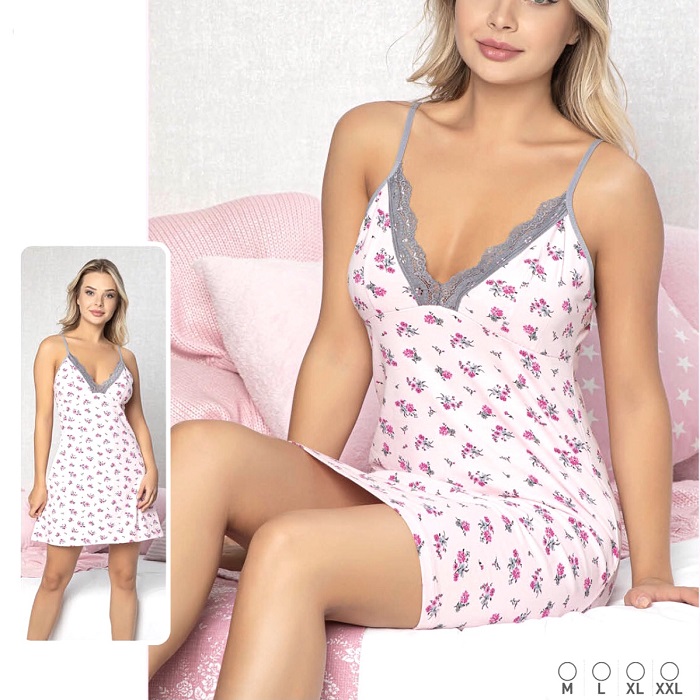 MINI FLORAL PRINTED HOME WEAR DRESS