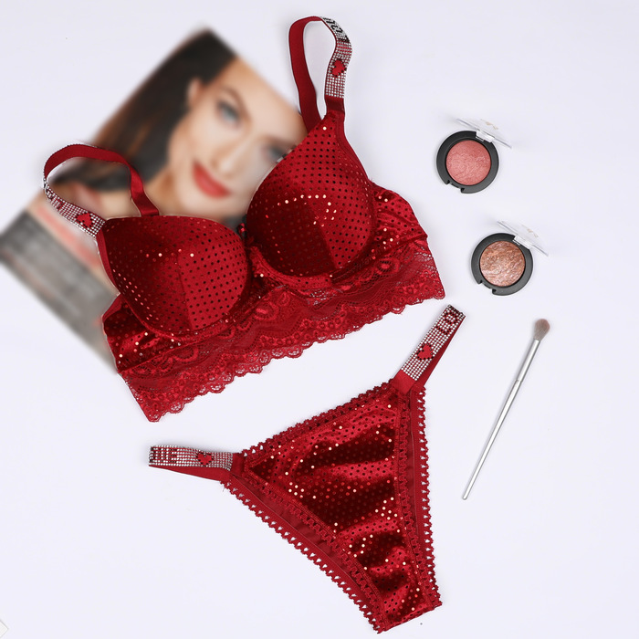 RED BRA SET (2 PIECES)