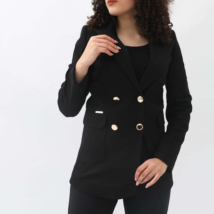 ELEGANT SIDE POCKET  LAPEL NECK BLAZER