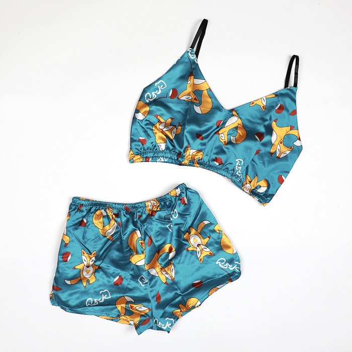 FOX PRINTED SHORTS SET