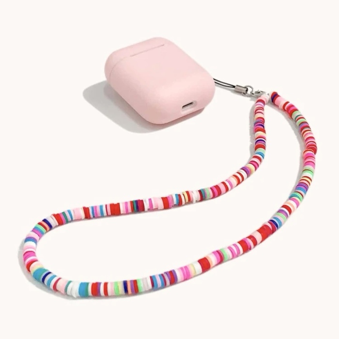 PLAIN CASE COMPATIBLE WITH AIRPODS WITH LANYARD‏‏