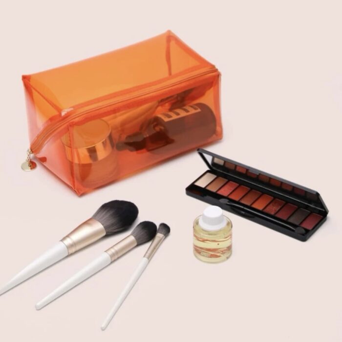 CLEAR RECTANGULAR MAKEUP BAG