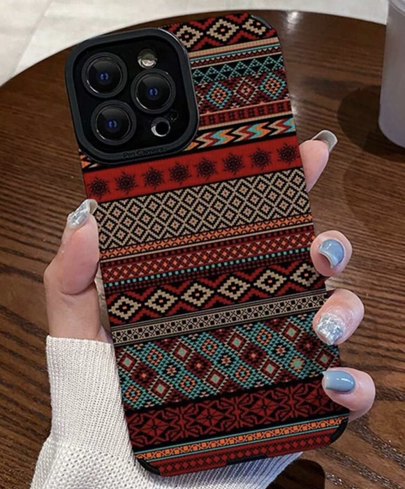 GEOMETRIC PRINT PHONE CASE‏