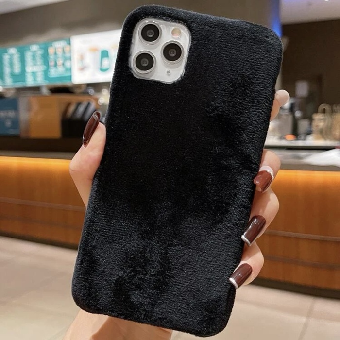 DARK PLUSH IPHONE CASE