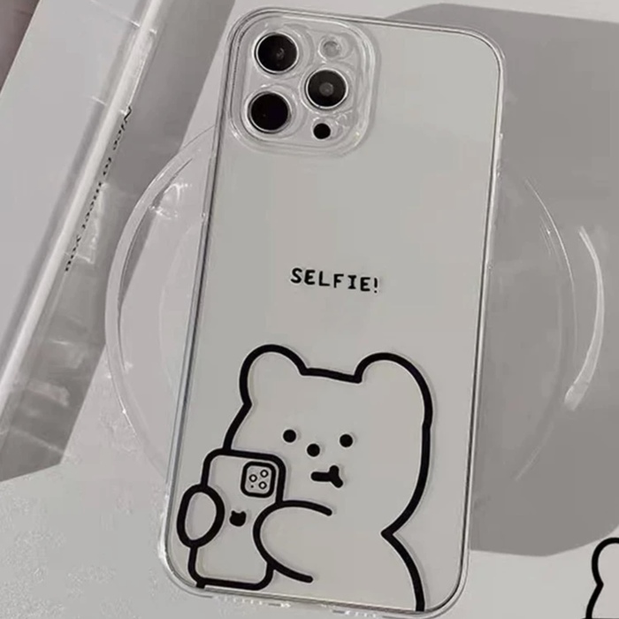 SELFIE BEAR CLEAR CASE