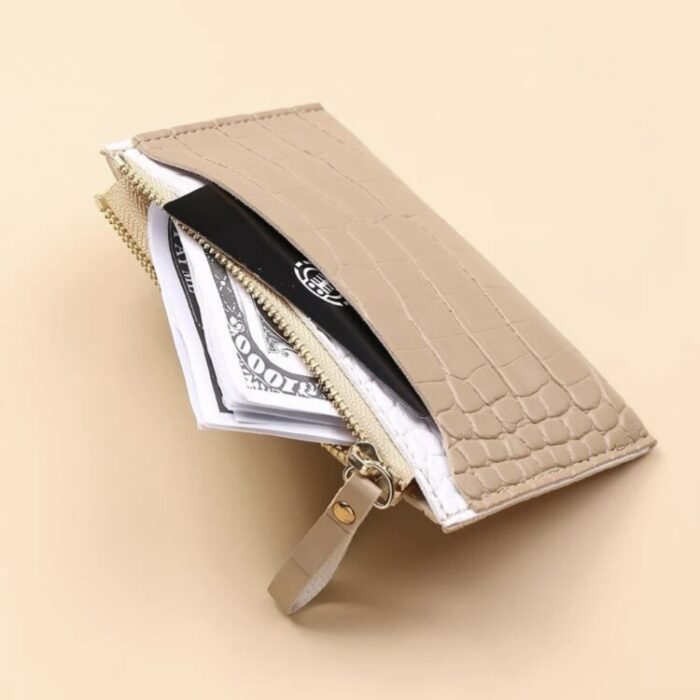 CROC EMBOSSED CARD HOLDER
