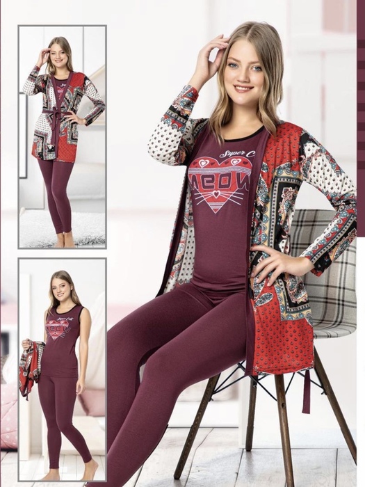 SLEEPWEAR PAJAMA SET (3 PCS)