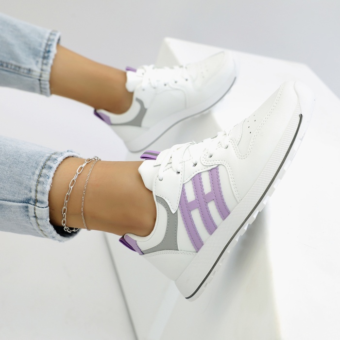 MINIMALIST LACE UP SIDE LINES FRONT SNEAKERS