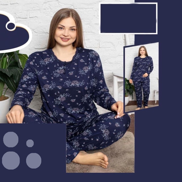 DAMA BATTAL COMPACT COMBED COTTON BAKI PAJAMA