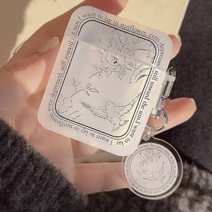 FLORAL PATTERN CASE COMPATIBLE WITH AIRPODS