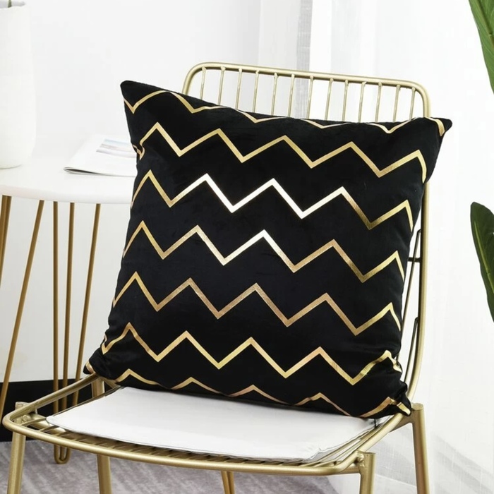 HOME - GEOMETRIC PATTERN PRINT CUSHION COVER