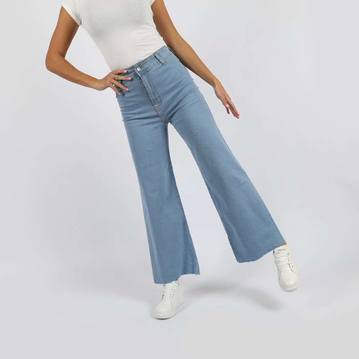 HIGH WAIST WIDE LEG JEANS
