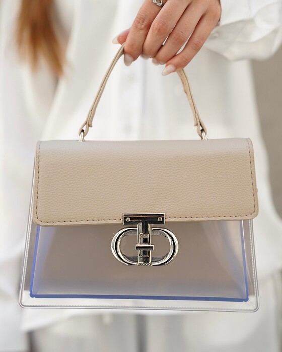 ELEGANT TRANSPARENT CROSSBODY HANDBAG